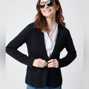 J. Crew Schoolboy Sweater Blazer Black